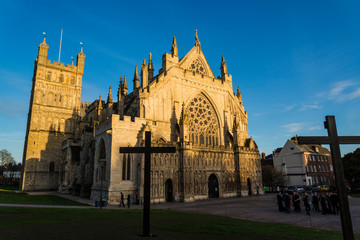 Fototapeta na wymiar Exeter Cathedral, Devon, England, United Kingdom