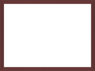 retro picture frame with white background with Free Space for Text / Pictures isolated