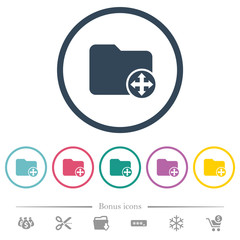 Move directory flat color icons in round outlines