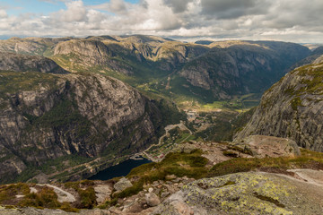 Ausblick auf Lysebotn in Norwegen