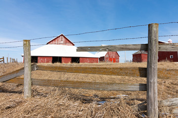 Old wooden fence