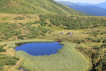 lake in the mountains