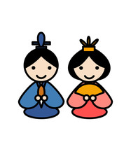 ひな祭り顔(色)