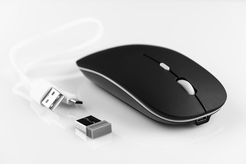 Black computer mouse.