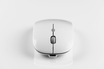 White computer mouse.