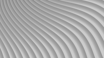 Abstract background of gradient curves in gray colors