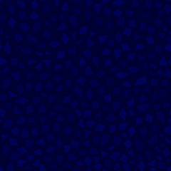 Abstract seamless pattern of small pieces of paper or splinters of ceramics of different sizes in blue colors