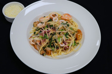 seafood linguine pasta