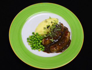 banger and mash onion gravy