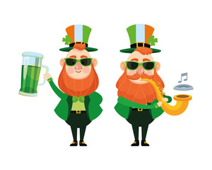 St patricks day elves cartoons