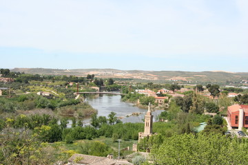 Fototapeta na wymiar panoramic view of the old spanish city
