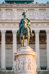 Rome, Italy. Vittorio Emanuele II Monument Also Known Altar Of The Fatherland Built In Honor Of Victor Emmanuel II