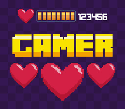 classic video game hearts