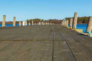 Boat bridge in the Swedish archipelago