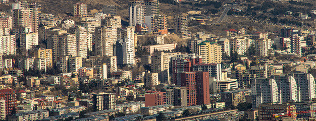 Fototapeta premium Vake Saburtalo area in Tbilisi