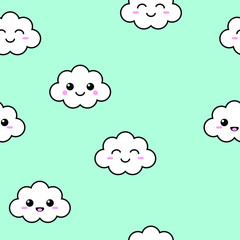 Seamless Pattern Cute Cloud