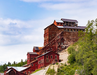 Kennecott Copper Mine is abandoned to the Alaskan Mountains.