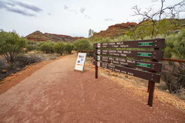 hiking in kings canyon in watarrka national park, northern territory, australia 3