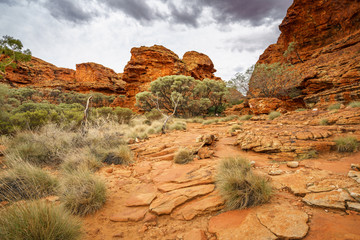 hiking in kings canyon in watarrka national park, northern territory, australia 27