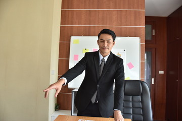 A group of young business people are meeting and having fun talking. And sometimes stressful