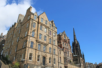 Fototapeta na wymiar Street in Edinburgh, Scotland
