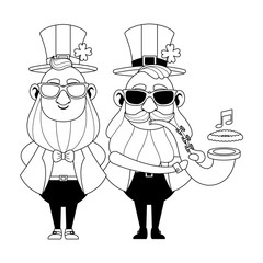 St patricks day elves cartoons