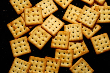 Biscuit crackers background
