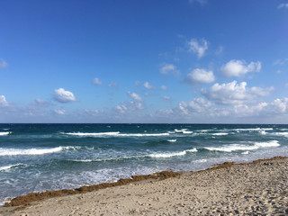 beautiful ocean and clouds in sunny Florida
