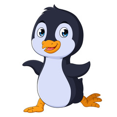 Cartoon penguin, Vector art