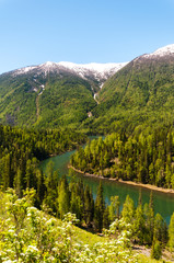 lake in the mountains