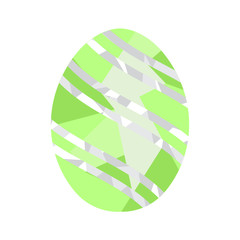 Polygon colored easter egg. Vector illustration design