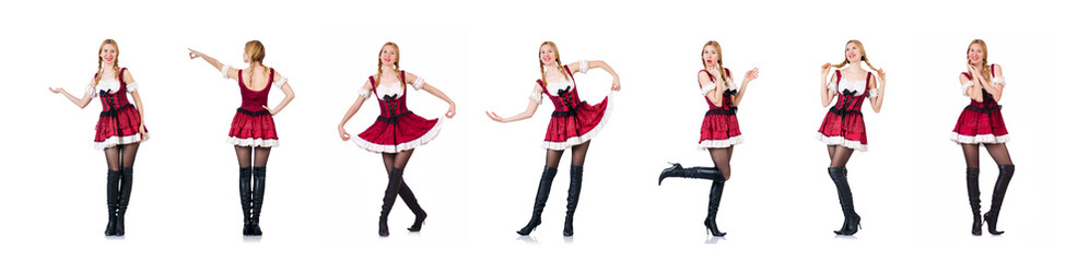 Young woman in traditional german costume