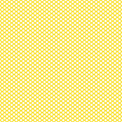 Yellow and White Polka Dot Pattern - White Polka Dots on Yellow Background, Polka Dot Design for Background, Wrapping Paper, Fabric, Print and Web