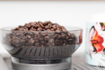 Roasted coffee beans background - Image