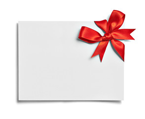 ribbon bow card note chirstmas celebration greeting
