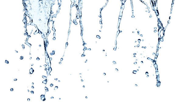 water splash drop blue liquid bubble