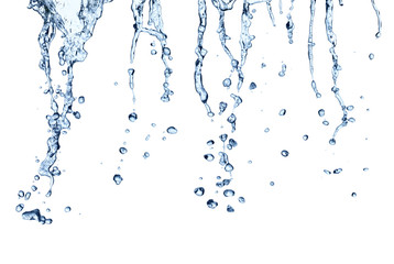 water splash drop blue liquid bubble