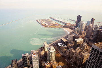 Ariel view of waterfront 