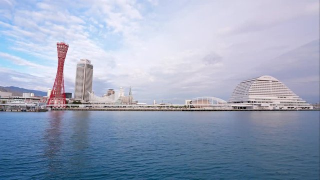 Time lapse view at Kobe city in japan
