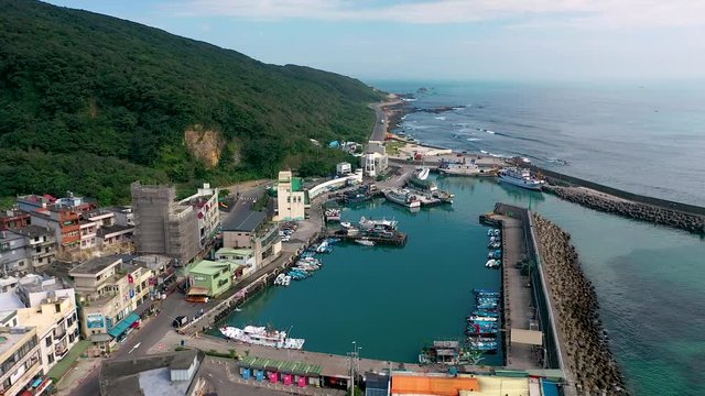 Aerial view of harbour bay