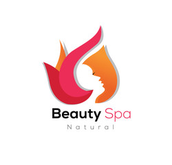 Beauty Spa vector logo illustration 