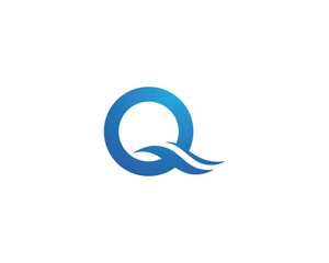 Q letter logo template