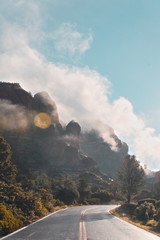 Fog in Sedona Mountains