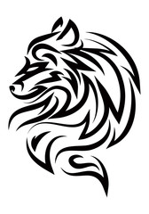 illustration of dog sad tattoo