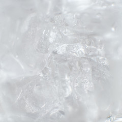 Close up ice cubes background.