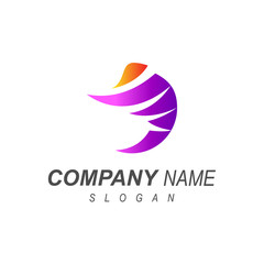 fresh and healthy people logo template