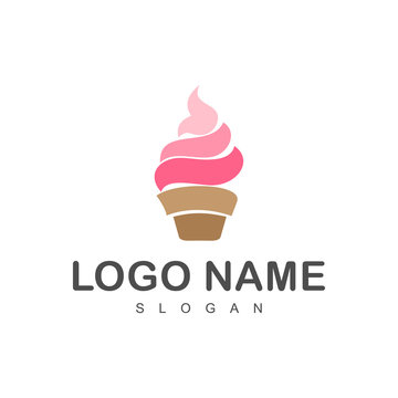 ice cream logo template