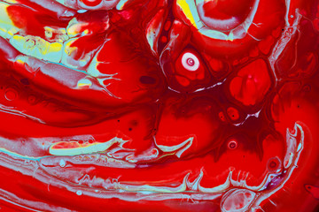 Abstract picture of red paints