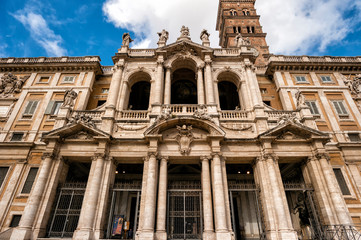 Fototapeta na wymiar Basilica of Santa Maria Maggiore in Rome,