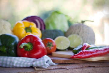 fresh vegetables in a basket